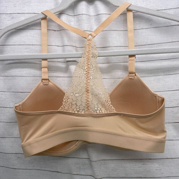 Lively Size 32D The Front Close T Shirt Bra Racerback Lightly Lined Underwire - Picture 5 of 6